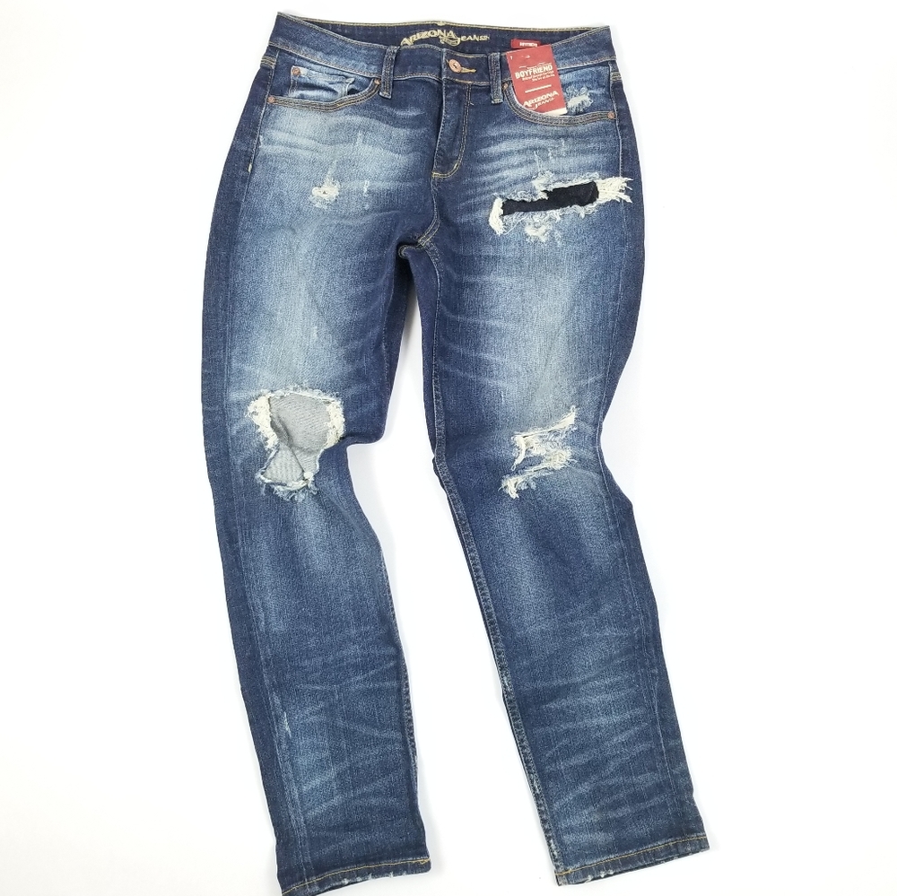 Arizona Jr. Womens Distressed Boyfriend Jean Sze 7